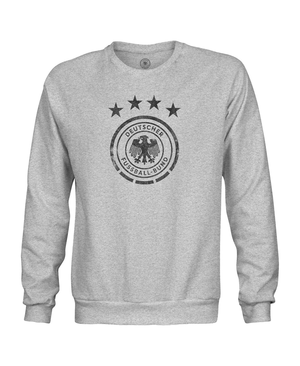 1863fc Men'sâ Heather Gray Germany National Team Mono Badge Pullover Sweatshirt In Gray