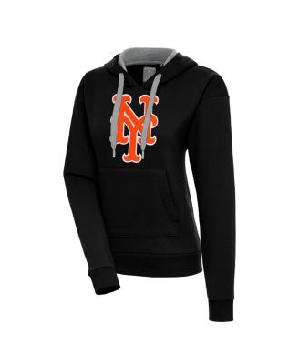 Women's Black New York Mets Victory Pullover Hoodie