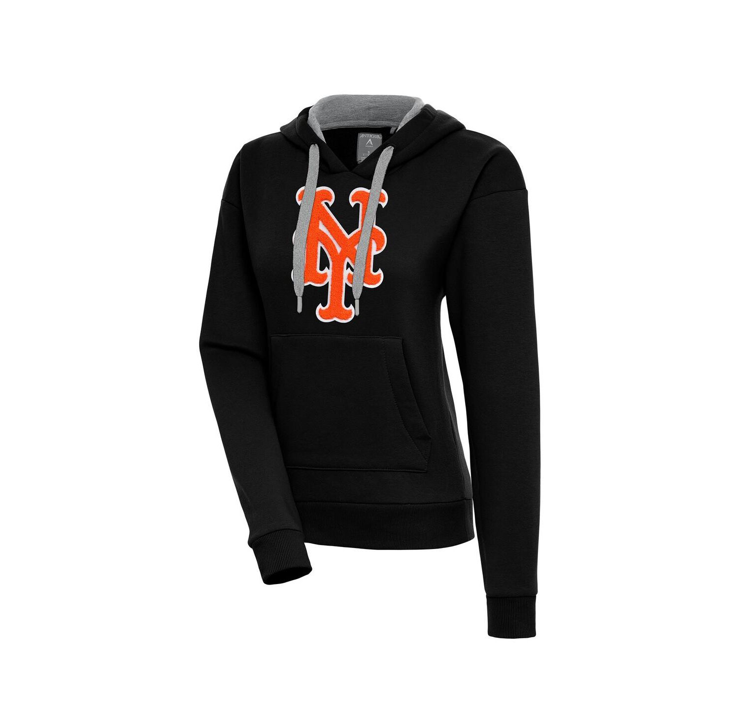 Women's Black New York Mets Victory Pullover Hoodie