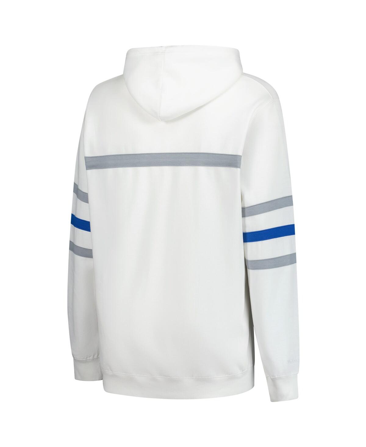 Mitchell & Ness Women's White Detroit Lions Plus Size Head Coach Throwback Pullover Hoodie In White