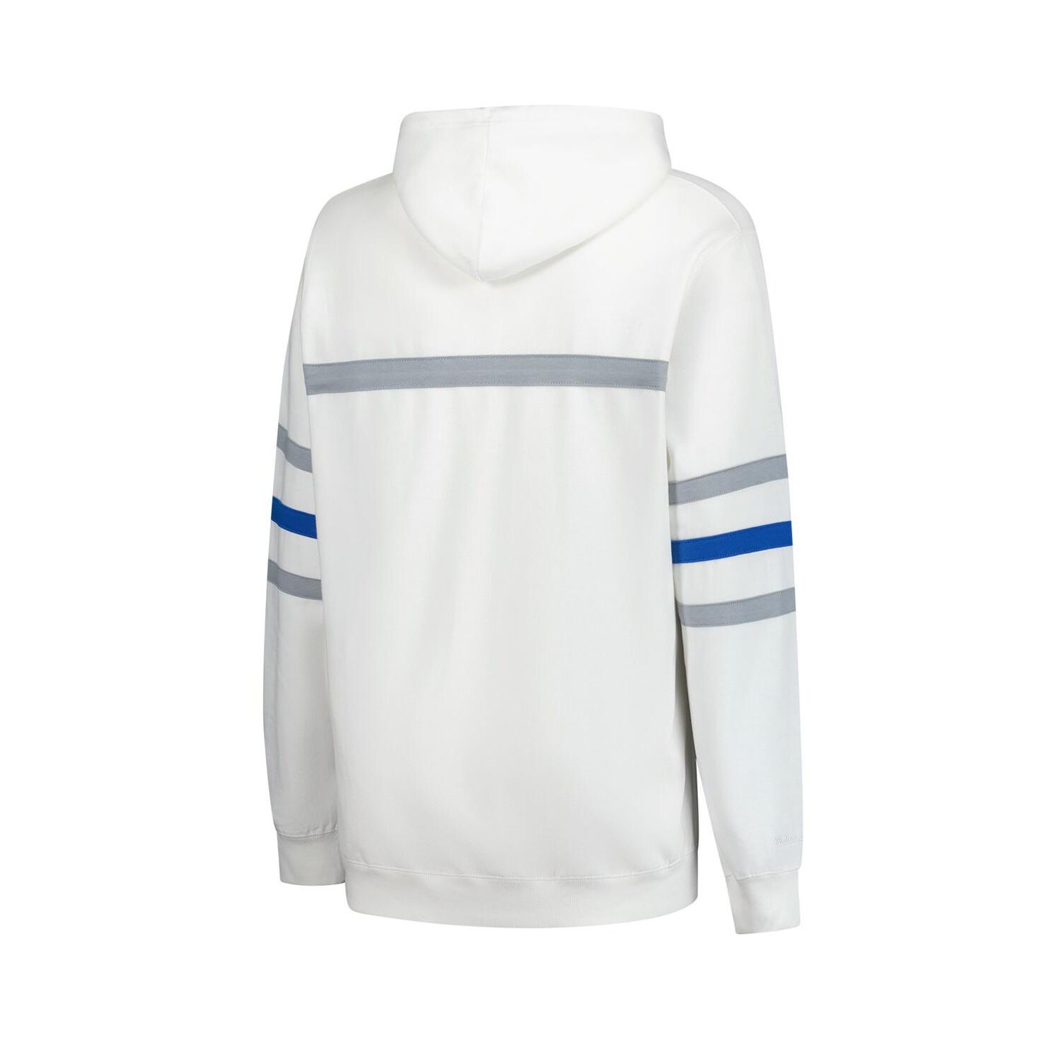 Women's White Detroit Lions Plus Size Head Coach Throwback Pullover Hoodie