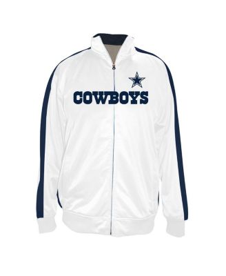 Fanatics - Men's White Dallas Cowboys Big Tall Tricot Full-Zip Track Jacket