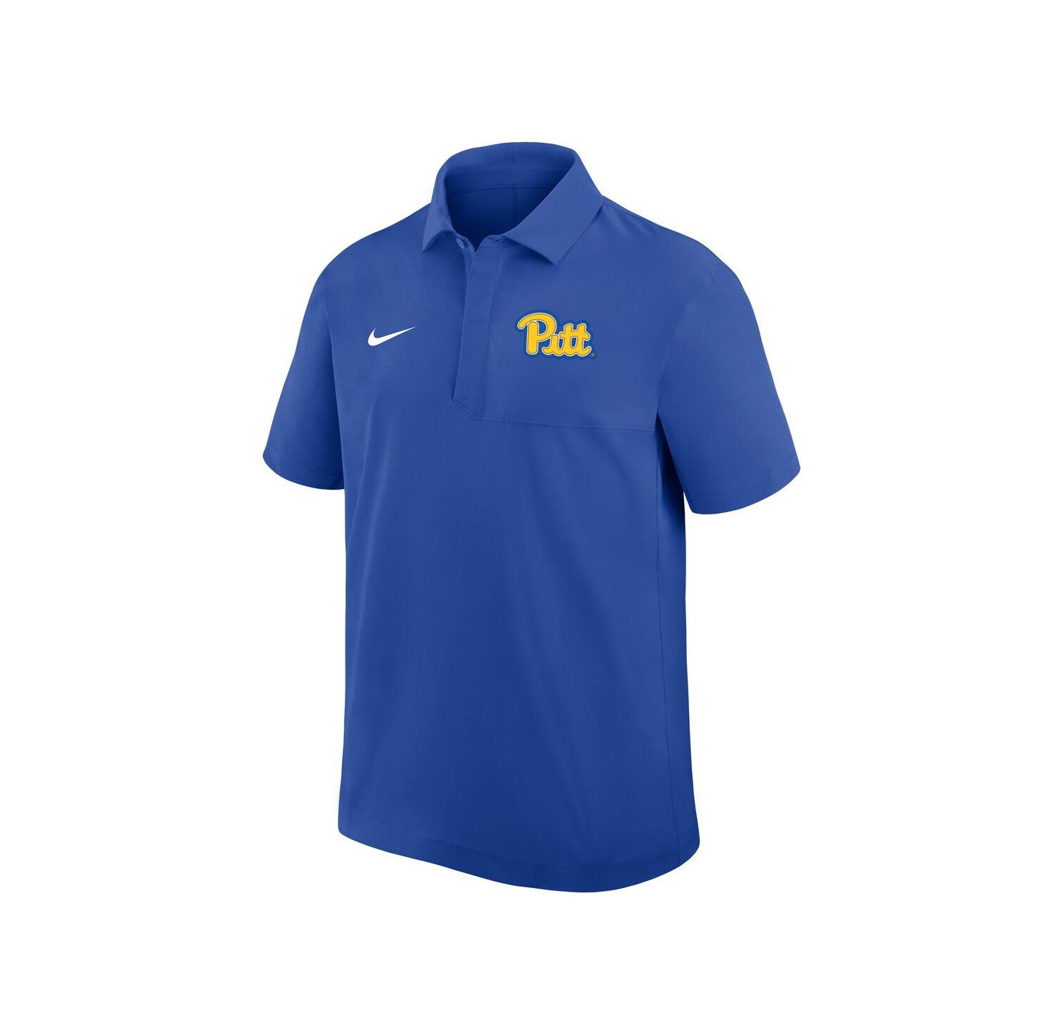 Men's Royal Pitt Panthers Woven Polo Shirt