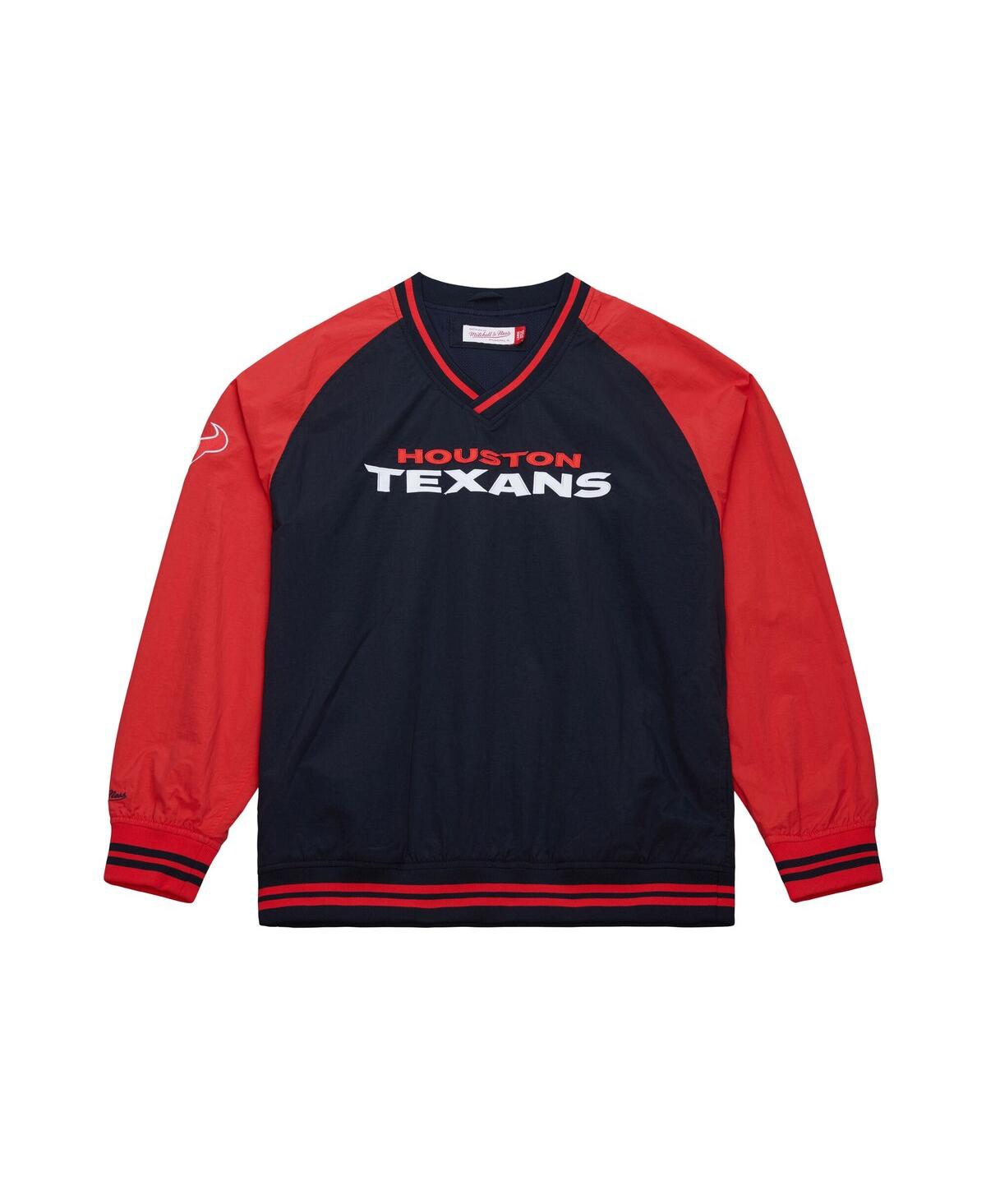 Mitchell & Ness Men's Navy Houston Texans Raglan Jacket In Blue