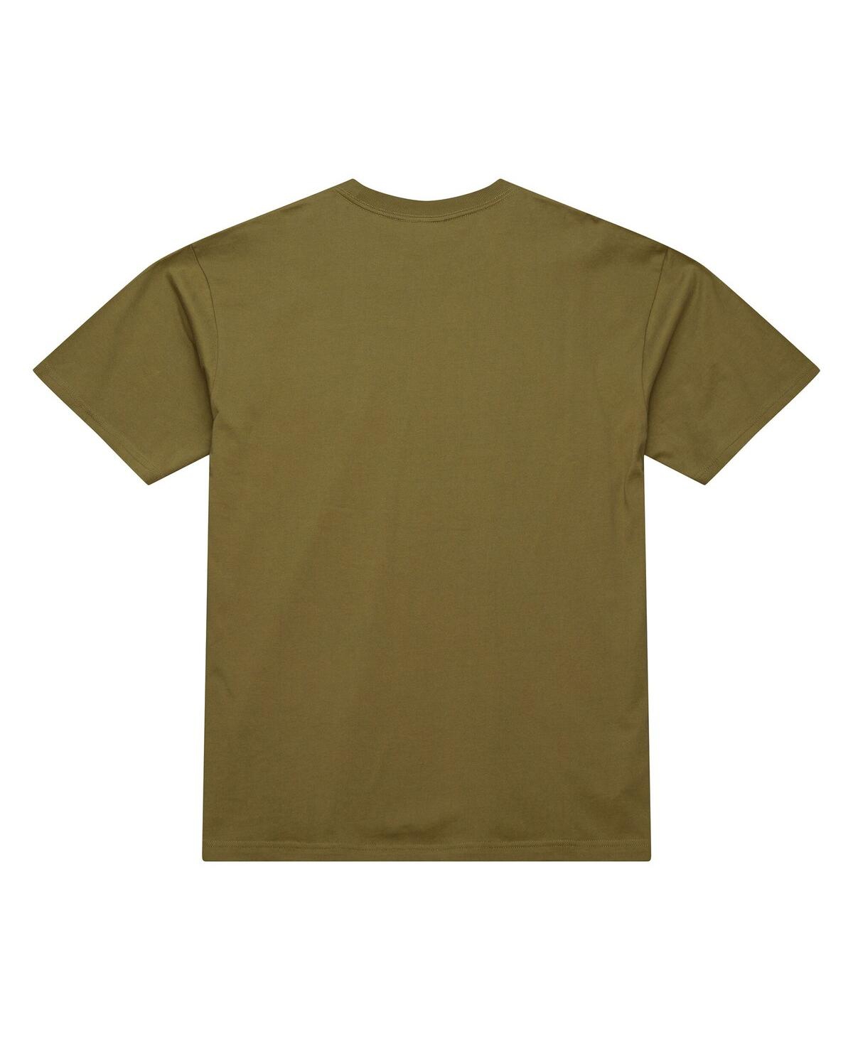Mitchell & Ness Men's Olive Chicago Bears Vintage Logo Premium T-shirt In Green