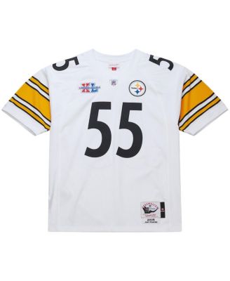 Men's&nbsp;Joey Porter White Pittsburgh Steelers 2005 Authentic Throwback Retired Player Jersey