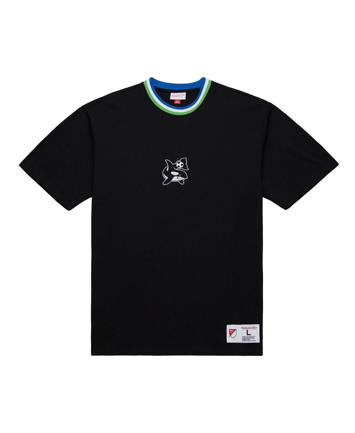 Mitchell & Ness Black Seattle Sounders Fc Playmaker T-shirt In Black