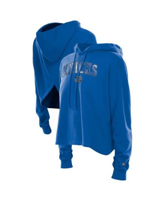 New Era - Women's Blue New York Knicks Glam Game Open Back Hoodie