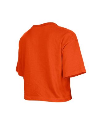 Girls Orange Cincinnati Bengals Flip Sequin Boxy T-Shirt