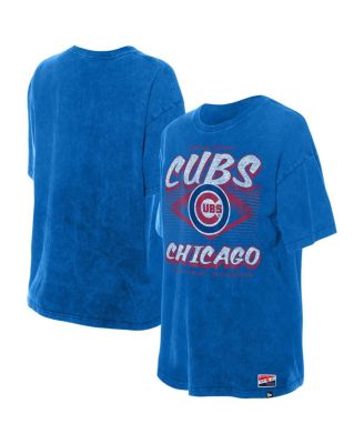 New Era - Women's Blue Chicago Cubs Mineral Wash Oversized T-Shirt