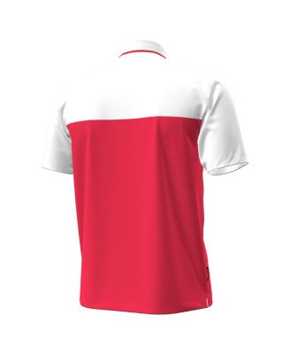 Men's Red/White Utah Utes Green Blocked Polo Shirt