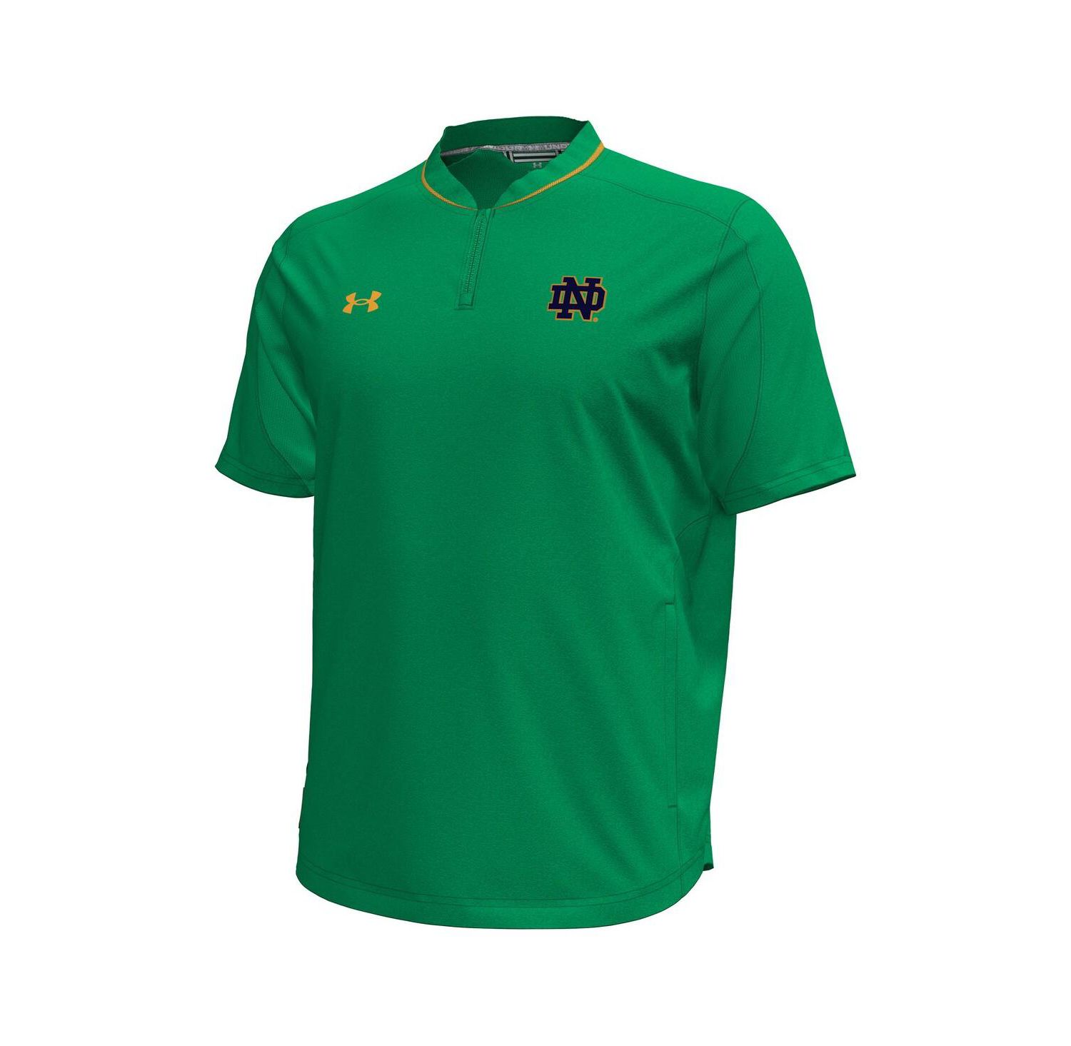 Men's Green Notre Dame Fighting Irish Motivate Quarter-Zip Performance Sweatshirt