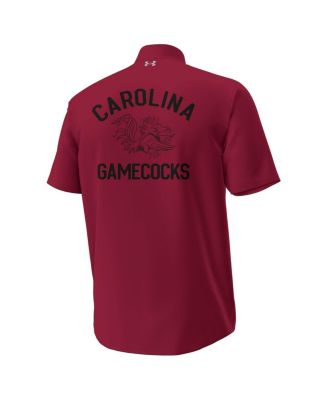Men's Garnet South Carolina Gamecocks Gameday ArmourFuse Camp Button-Up Shirt
