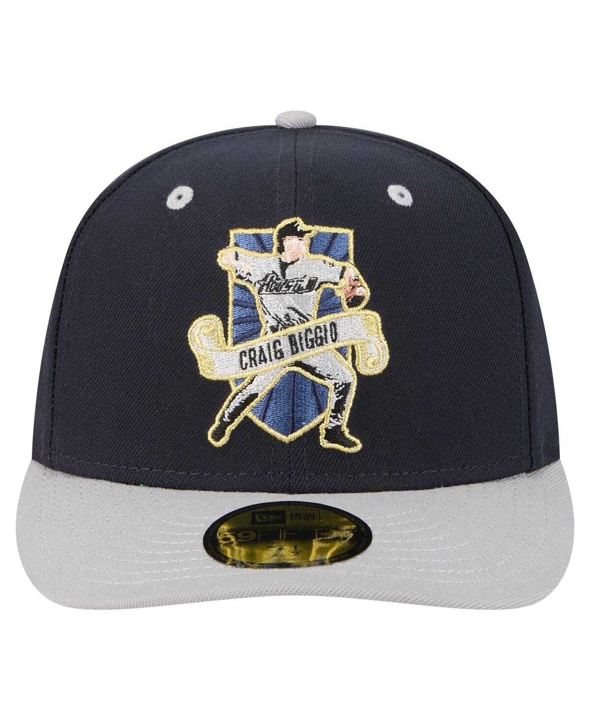 New Era Men's Craig Biggio Navy Houston Astros 59fifty Fitted Hat In Blue