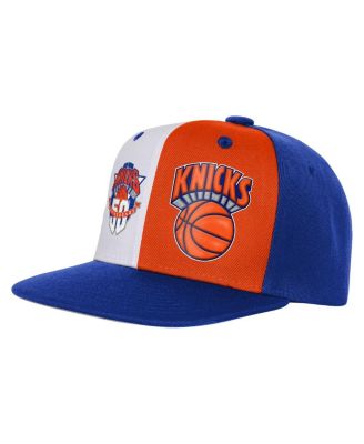 Mitchell & Ness - Big Boys and Girls Blue New York Knicks 50th Anniversary Duo Front Snapback Hat