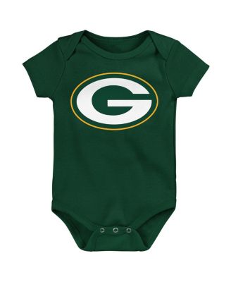 Newborn 3-Piece Green Bay Packers Little Tike Bodysuit Set