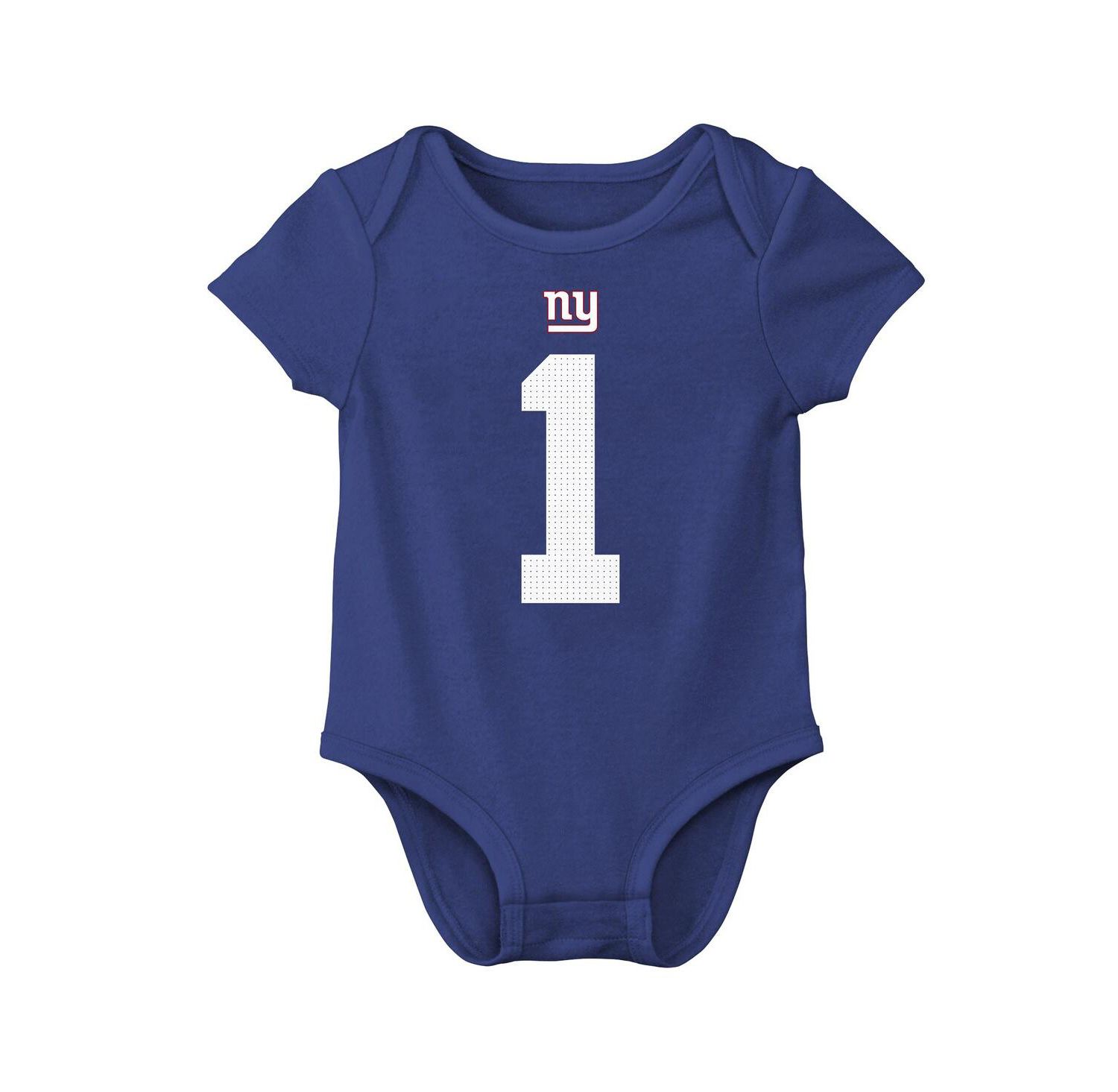 Baby Boys and Girls Malik Nabers Royal New York Giants Player Name & Number Bodysuit