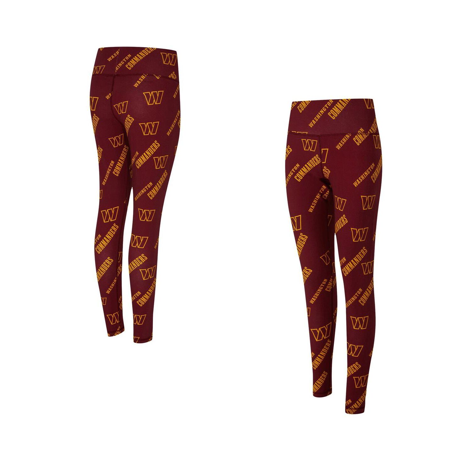 Women's Burgundy Washington Commanders Mosaic Allover Print Leggings