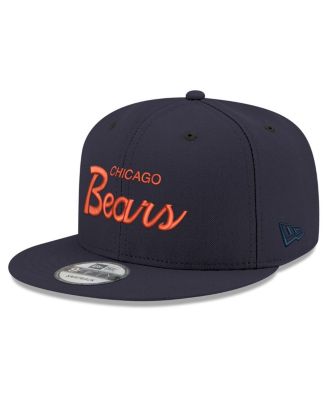New Era - Men's Navy Chicago Bears Script 9FIFTY Snapback Hat