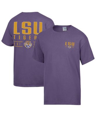 Comfortwash - Men's Purple LSU Tigers Big Name T-Shirt