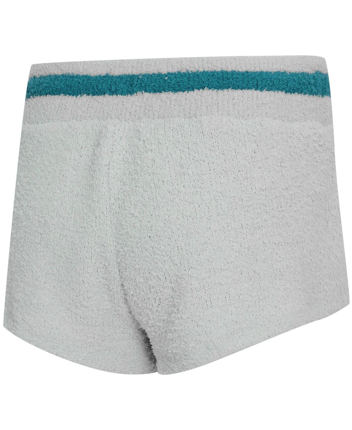Concepts Sport Women's 2-piece Gray Miami Dolphins Whitley Long Sleeve Hoodie Top And Shorts Set In Gray