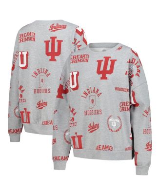 Gameday Couture - Women's Heather Gray Indiana Hoosiers Always on Repeat Fleece Sweatshirt