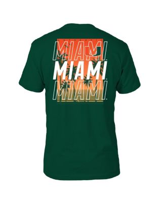 Men's Green Miami Hurricanes Repeat Poster T-Shirt