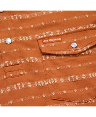 Men's Texas Orange Texas Longhorns Jacquard Ranchero Polo Shirt