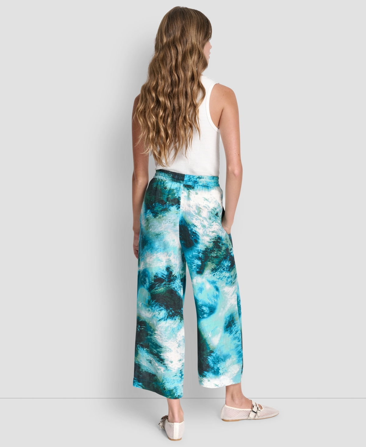 Dkny Women's Printed Pull-On Pants