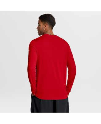 Men's Red Kansas City Chiefs Primetime Legend Icon Performance Long Sleeve T-Shirt