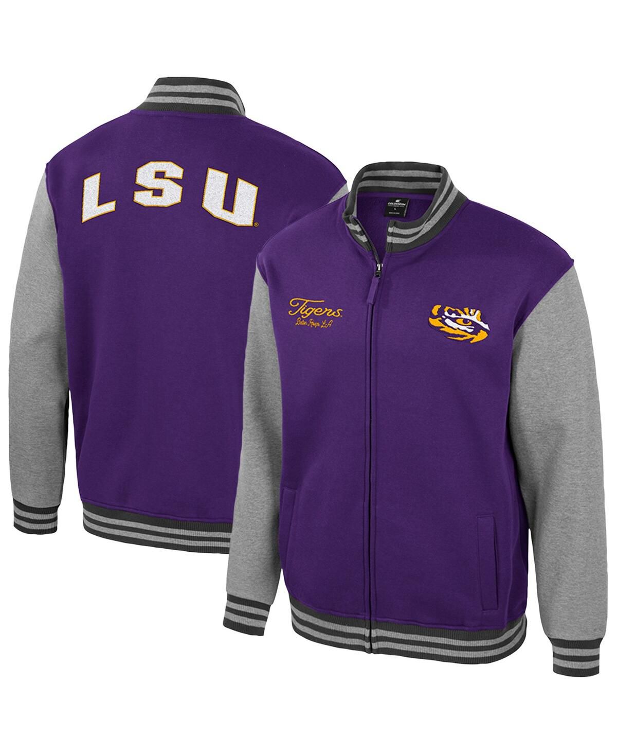 Мужская фиолетовая университетская куртка LSU Tigers Ambi-Turner на молнии