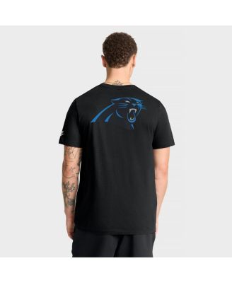 Men's Black Carolina Panthers Rewind Front and Back Hit Essential T-Shirt