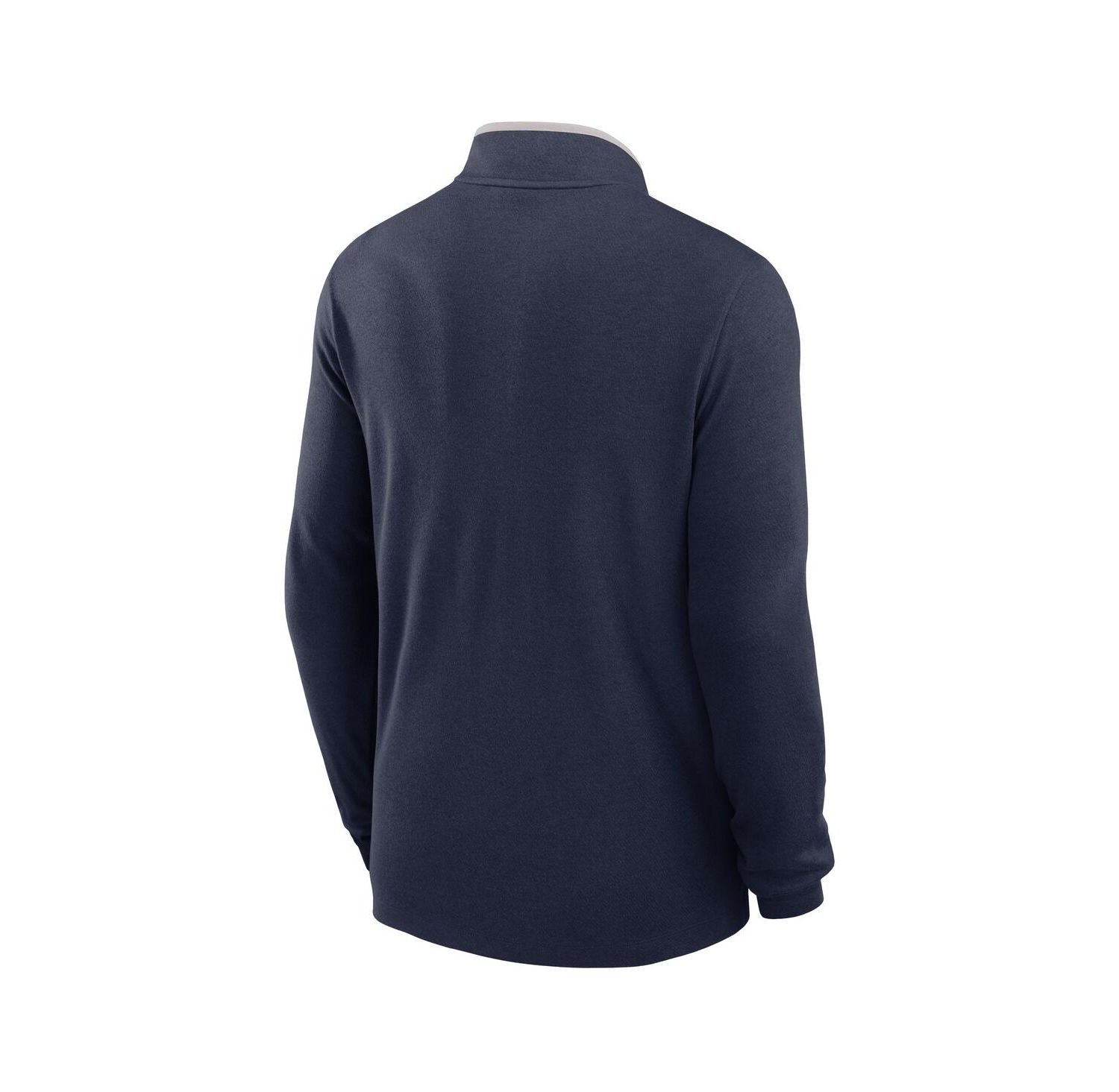 Men's Navy Denver Broncos Lightweight Victory Dri-FIT Half-Zip Pullover Hoodie