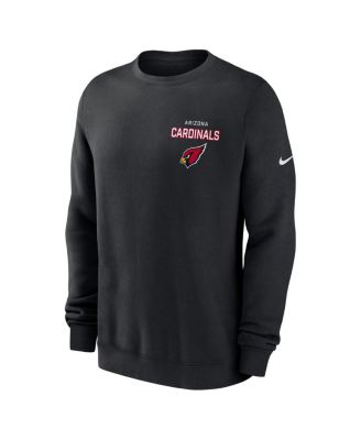 Men's Black Arizona Cardinals Primetime Club Fleece Pullover Sweatshirt