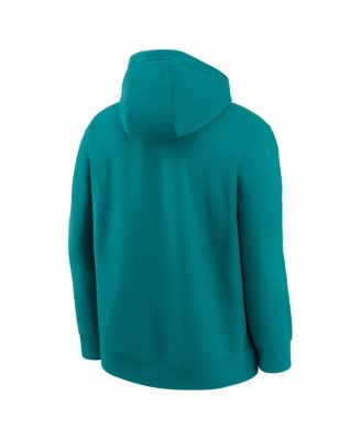 Men's Aqua Miami Dolphins Best Season Rewind Club Pullover Hoodie