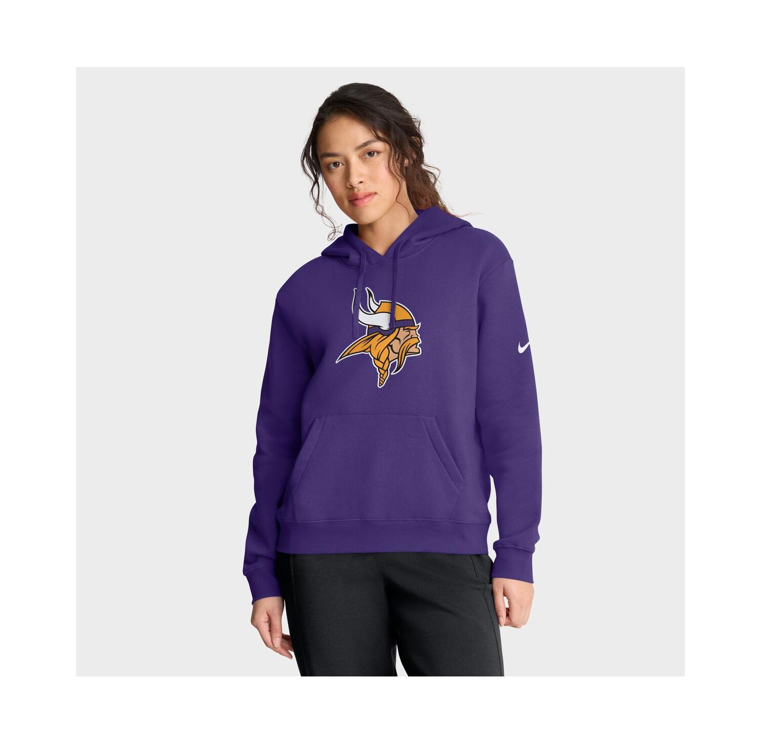 Women's Purple Minnesota Vikings Club Fleece Pullover Hoodie