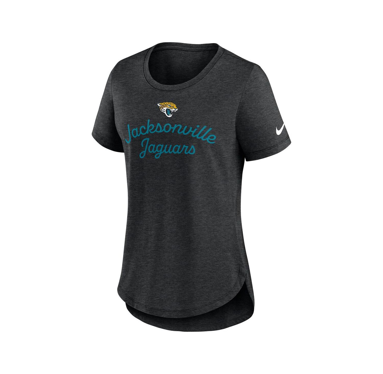 Women's Black Jacksonville Jaguars Script Tri-Blend T-Shirt