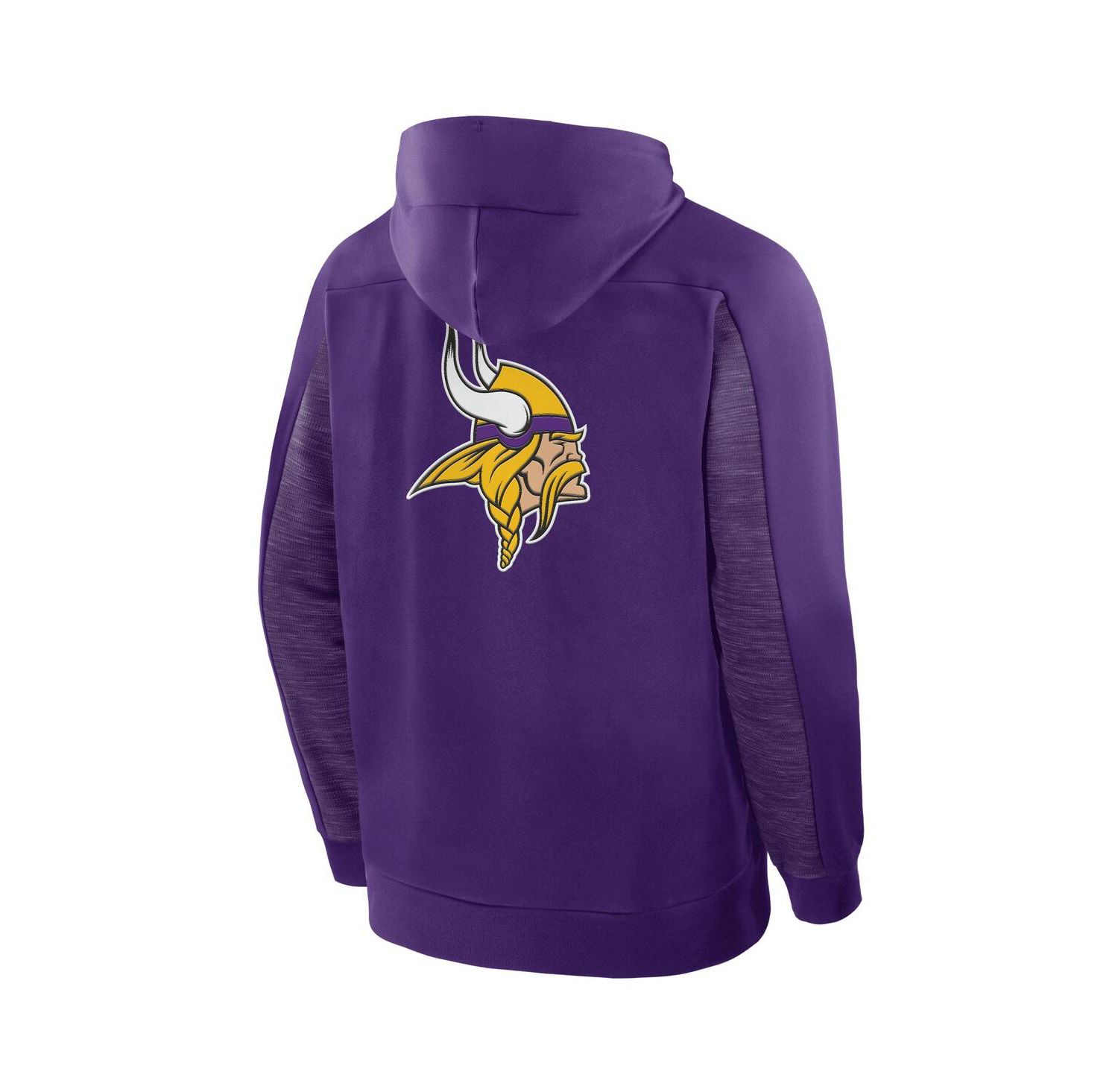 Men's Purple Minnesota Vikings Checkdown Pass Full-Zip Hoodie