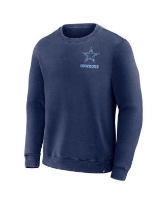 Men's Navy Dallas Cowboys Deep Route Pullover Sweatshirt