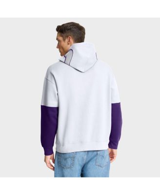 Men's White Minnesota Vikings Helmet Alt Pullover Hoodie