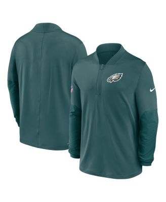 Men's Green Philadelphia Eagles Sideline Dri-FIT Half-Zip Pullover Hoodie