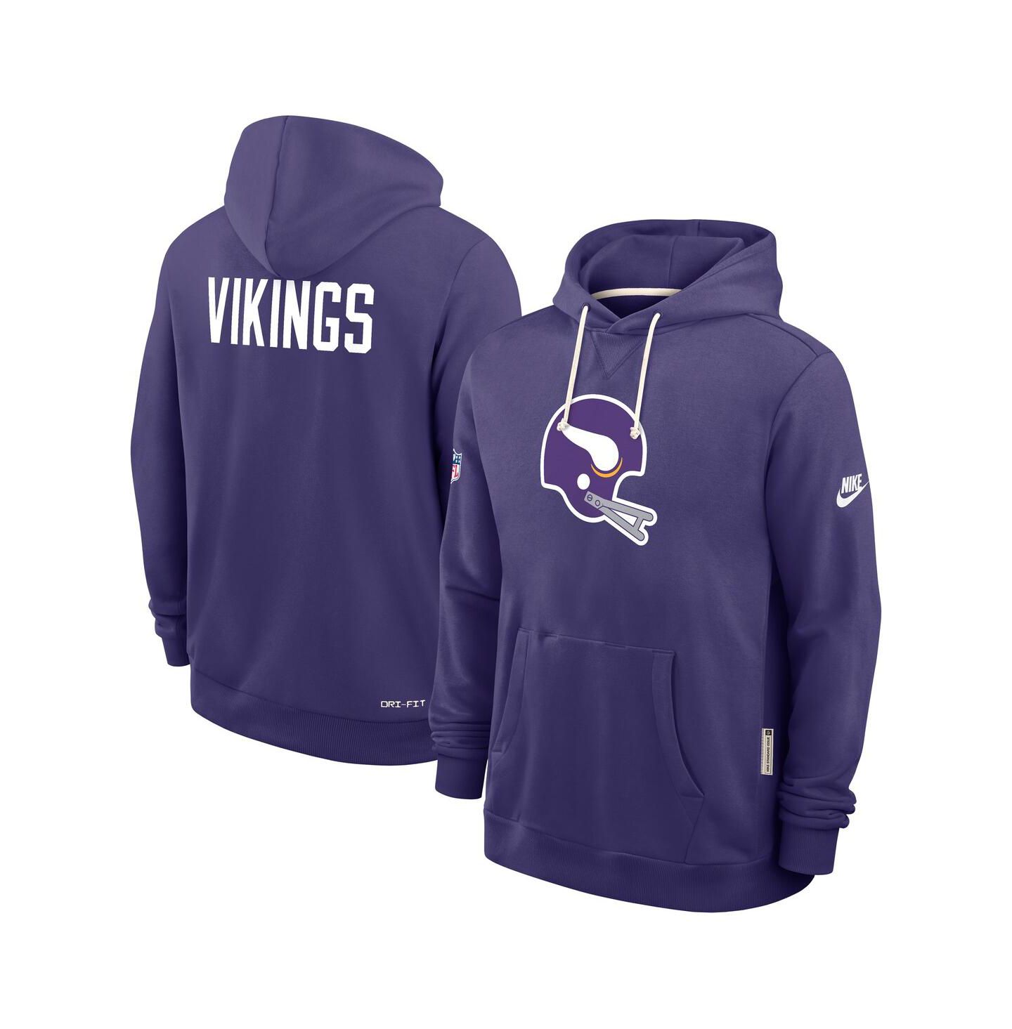 Мужская худи Nike Minnesota Vikings Sideline Standard Issue Alt 2 Dri-FIT, Purple — фото 4