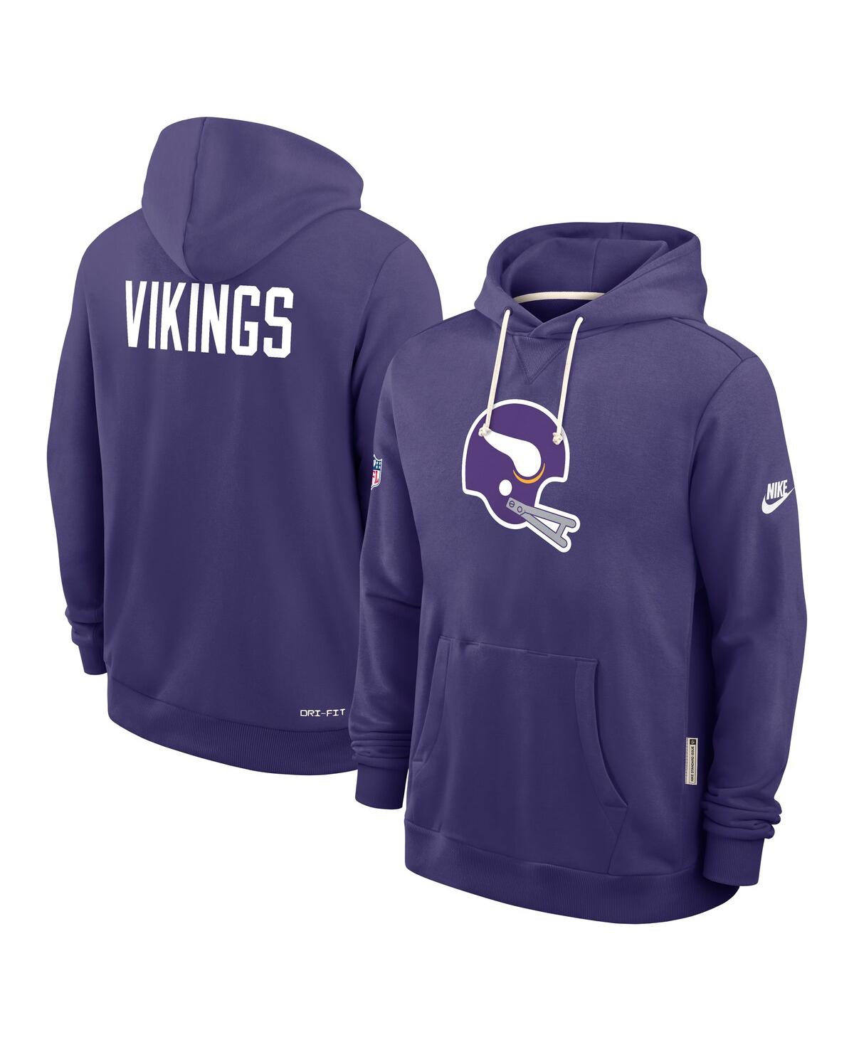 Nike Men's Purple Minnesota Vikings Sideline Standard Issue Alt 2 Dri-fit Hoodie