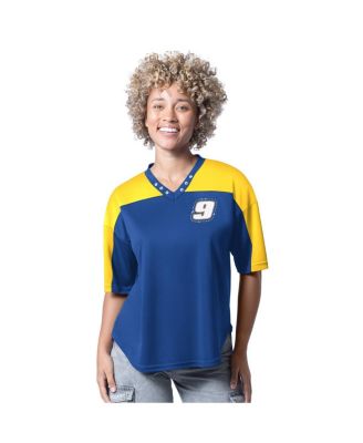 G-III 4Her by Carl Banks - Women's Royal Chase Elliott Key Plan II V-Neck T-Shirt