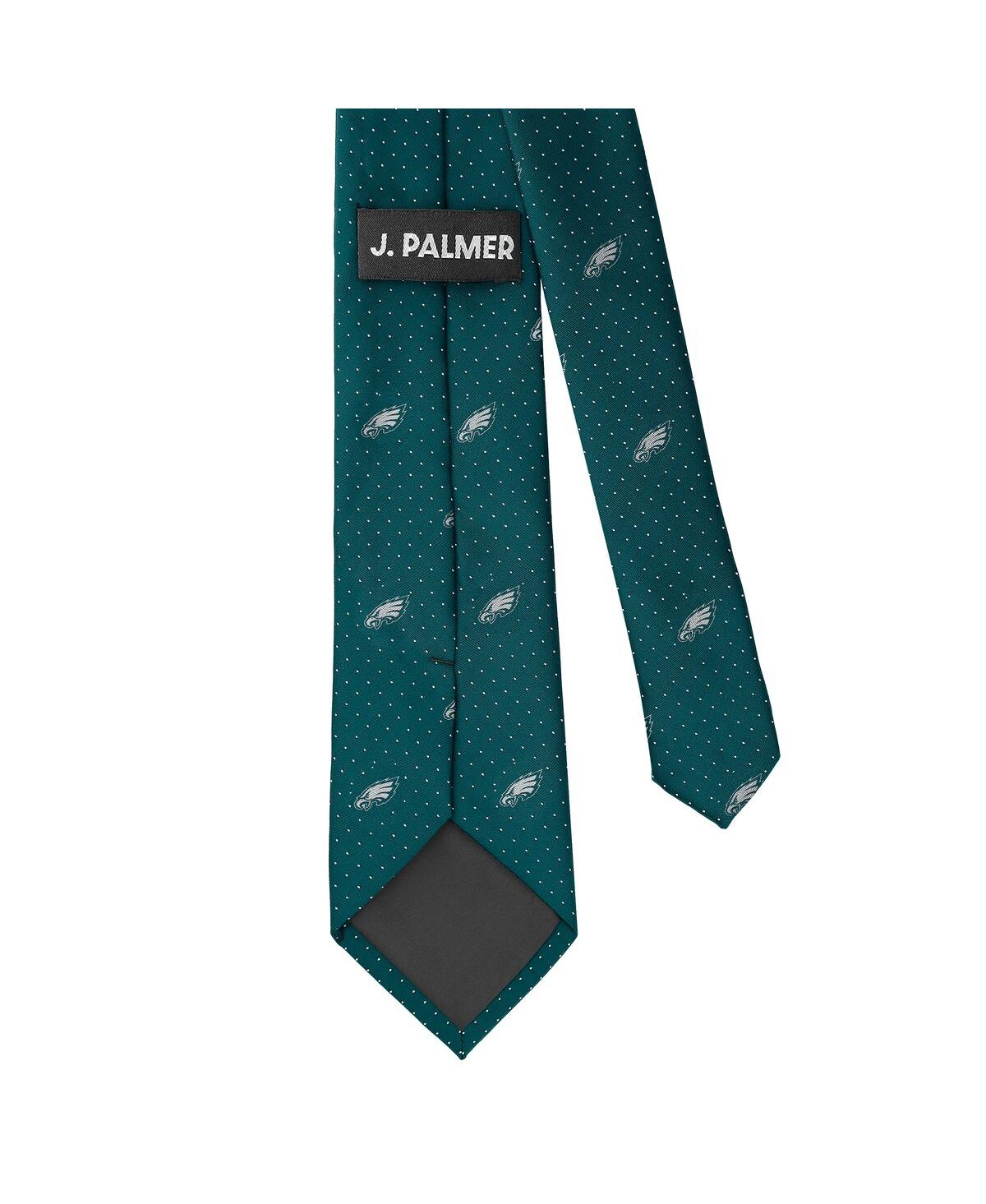 J. Palmer Men's Philadelphia Eagles Game Day Polka Dot Tie In Transparent