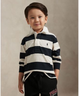 Boys' 2T-7 Striped Rugby T-Shirt