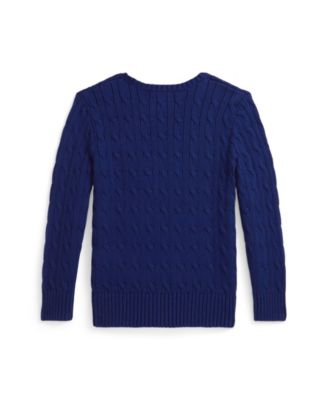 Boys' 2-7 Cable-Knit Sweater