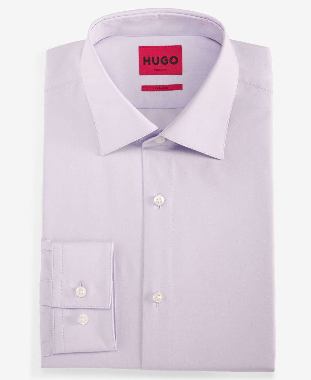 Hugo Boss Men's Valerio Long Sleeve Button-front Geo Print Shirt In Purple