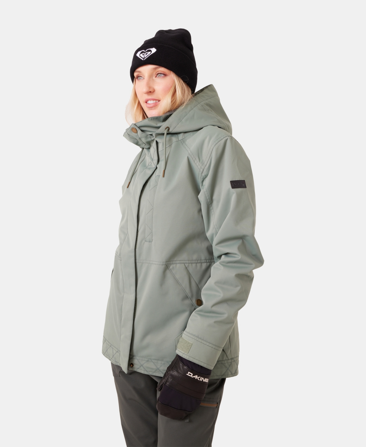 Roxy Women's Billie 3-way Adjustable Hooded Insulated Snow Jacket In Multi