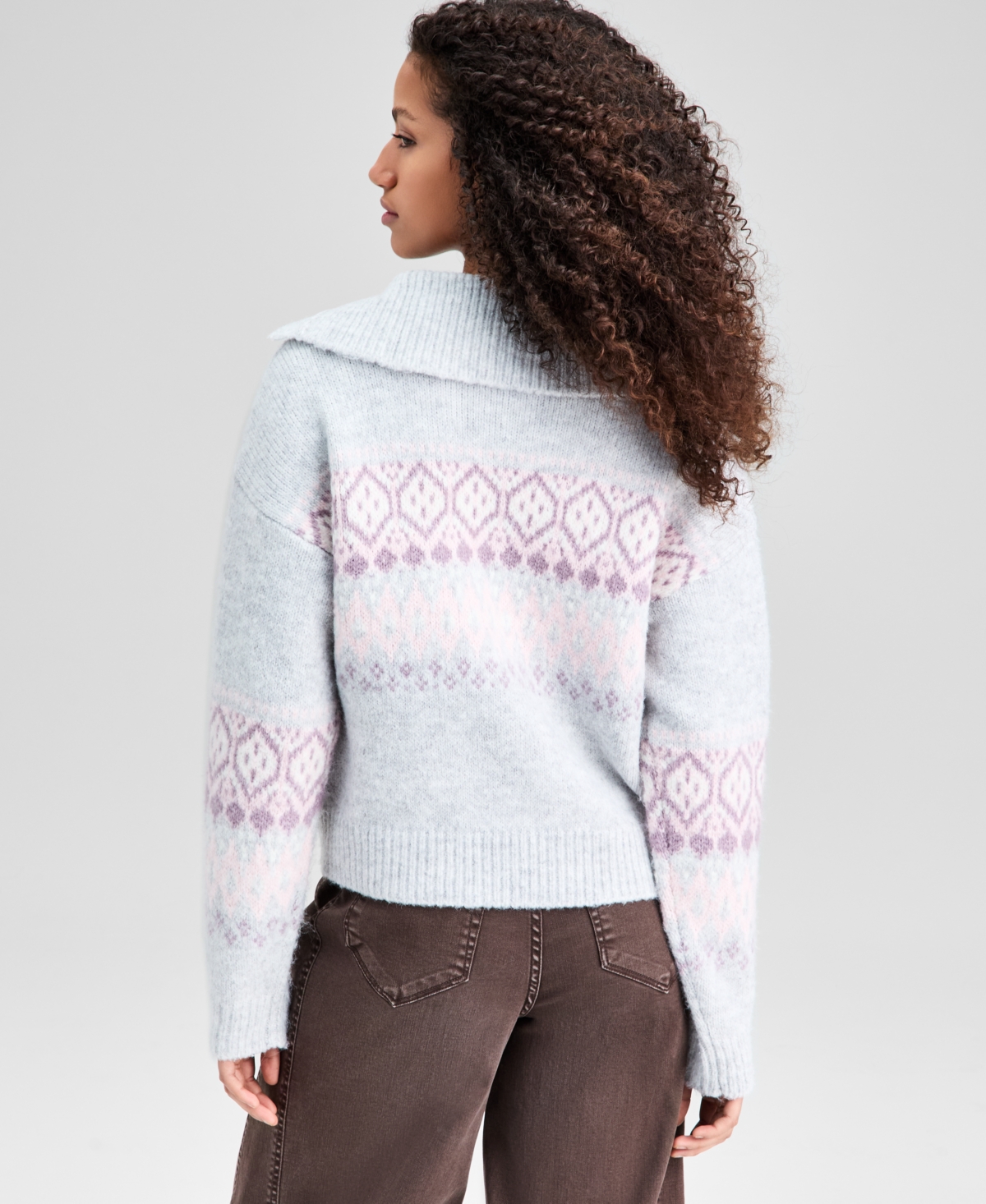And Now This Women's Fair Isle Pullover Sweater, Macy's Exclusive